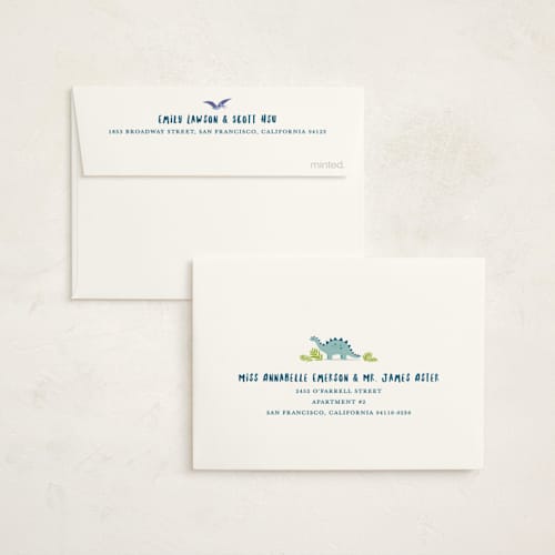 This is a atlantic kids thank you cards with standard by Karidy Walker called volcano blast printing on strathmore in standard