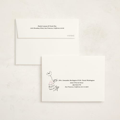 This is a licorice kids thank you cards with standard by Sarah Rosenthal called sweets & treats printing on strathmore in standard