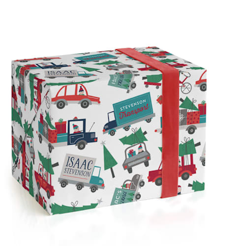 This is a snow wrapping paper with standard by Danielle Hartgers called christmas pick me up printing on wrapping paper in standard