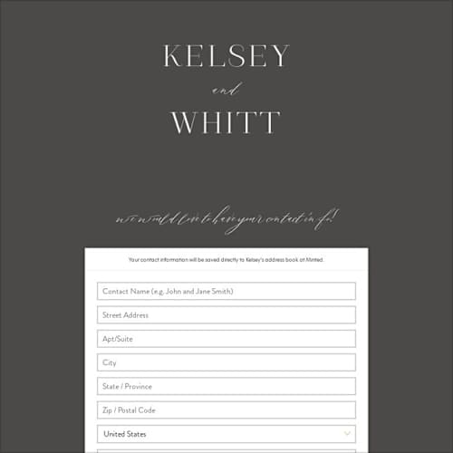 This is a stormy digital wedding address collection cards by Jessica Williams called over monogram printing on digital paper in standard