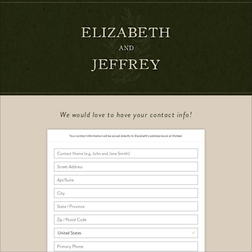 This is a olive digital wedding address collection cards by Lindsay Stetson Thompson called delicate seal printing on digital paper in standard
