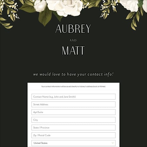 This is a porcelain digital wedding address collection cards by Susan Moyal called rose garden printing on digital paper in standard