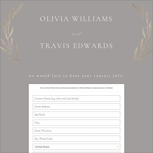 This is a mist digital wedding address collection cards by Kelly Schmidt called leaves printing on digital paper in standard