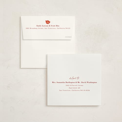 This is a scarlet debutante party invitations with standard by Joyce Pinheiro called floral pop printing on signature in standard