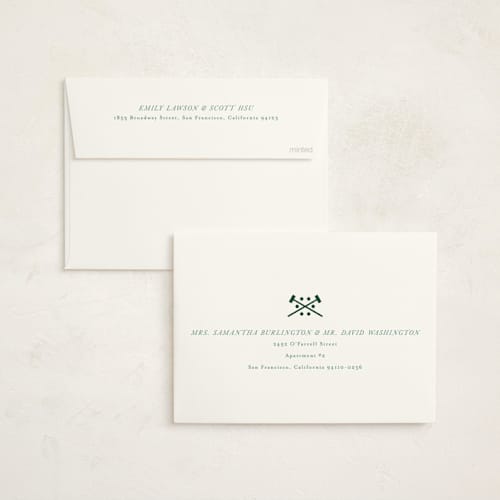This is a ivory debutante party invitations with standard by Becky Nimoy called an evening of croquet printing on signature in standard