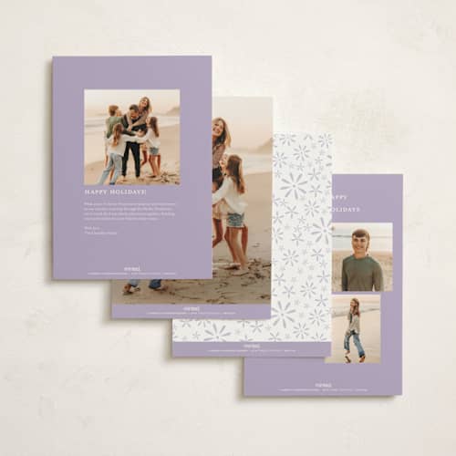 This is a grape diwali cards with foil pressed by Katie Zimpel called lights festival printing on signature in standard