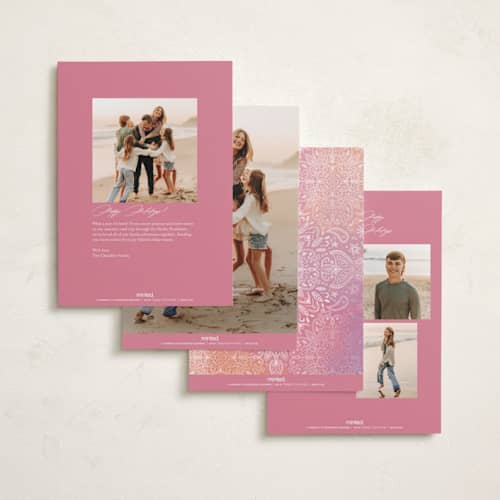 This is a sorbet diwali cards with standard by Ashley Rosenbaum called intricate mandala printing on recycled smooth signature in standard