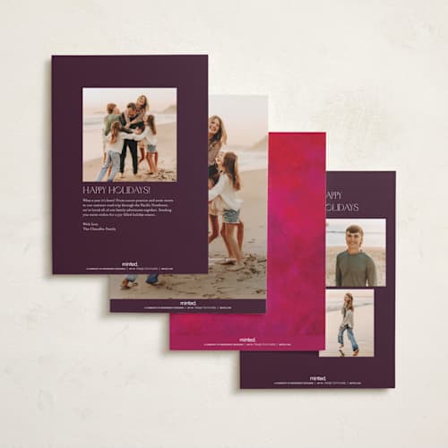 This is a sangria diwali cards with standard by Jessica Corliss called watercolor diwali printing on recycled smooth signature in standard