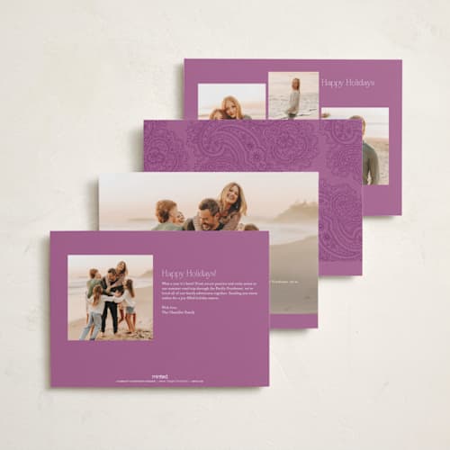 This is a baigani diwali cards with standard by Brooke Chandler called diwali glow printing on recycled smooth signature in standard