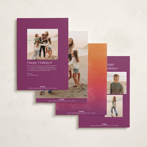 This is a sunset diwali cards with standard by Tamara Hilje called fireworks printing on recycled smooth signature in standard