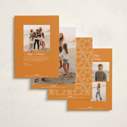 This is a mango diwali cards with standard by Creo Study called ornamental rangoli printing on recycled smooth signature in standard