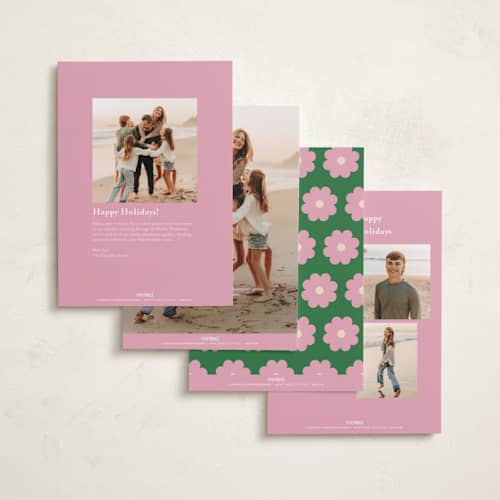 This is a bubblegum easter photo cards with standard by Morgan Kendall called mod easter printing on recycled smooth signature in standard