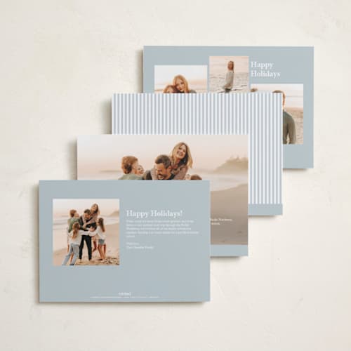 This is a sky easter photo cards with standard by Lea Delaveris called spring stripe printing on recycled smooth signature in standard