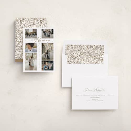 This is a halo easter photo cards with standard by Jenna Holcomb called easter cross printing on recycled smooth signature in standard