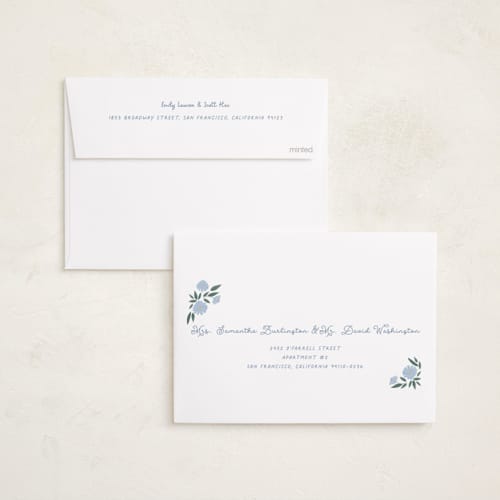 This is a provincial easter photo cards with standard by Jenna Holcomb called easter spring floral printing on recycled smooth signature in standard