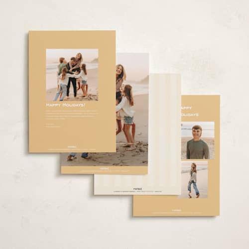 This is a sunshine easter photo cards with standard by Blustery August called stripes printing on recycled smooth signature in standard