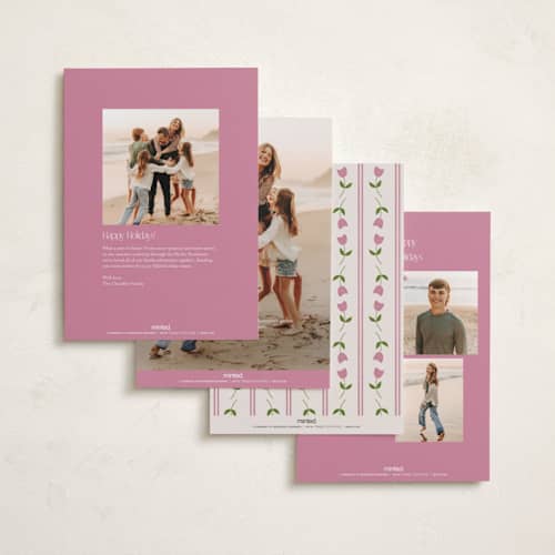 This is a flower easter photo cards with standard by Sumak Studio called minimal easter printing on recycled smooth signature in standard