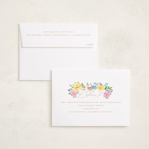 This is a lily easter photo cards with standard by Creo Study called easter florals printing on recycled smooth signature in standard