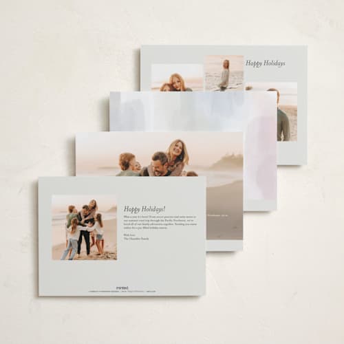 This is a snow easter photo cards with standard by Nicoletta Savod called pure simplicity printing on recycled smooth signature in standard