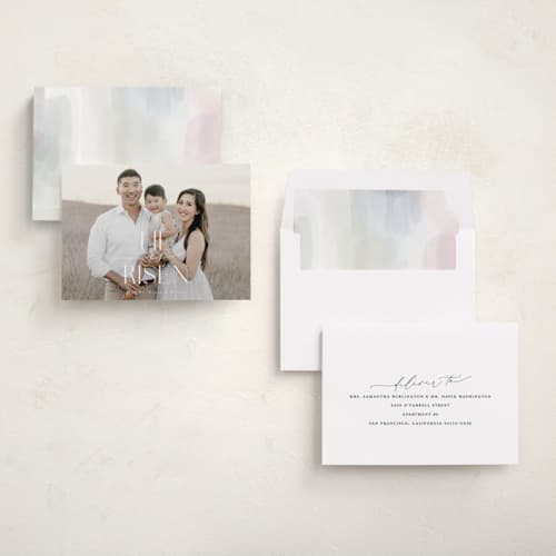 This is a snow easter photo cards with standard by Nicoletta Savod called pure simplicity printing on recycled smooth signature in standard