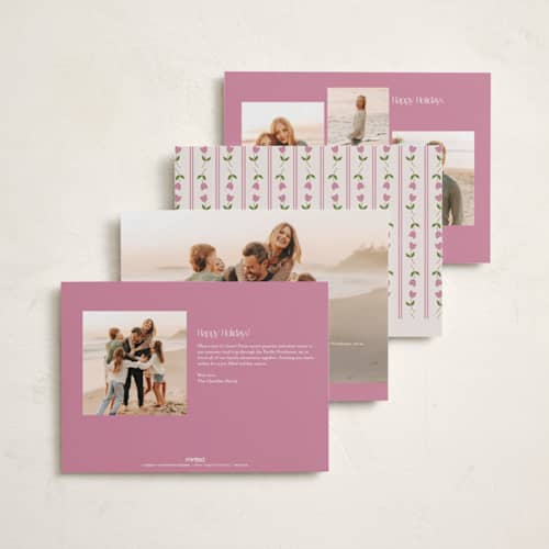 This is a flower easter photo cards with standard by Sumak Studio called minimal easter printing on recycled smooth signature in standard