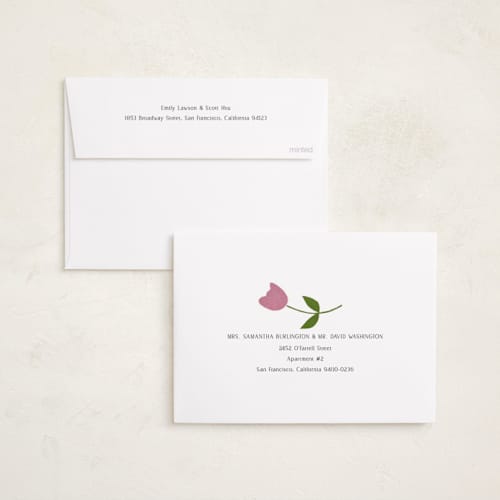 This is a flower easter photo cards with standard by Sumak Studio called minimal easter printing on recycled smooth signature in standard