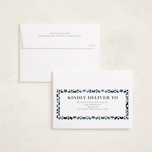 This is a ocean eid cards with standard by Jackie Crawford called painted tiles printing on recycled smooth signature in standard