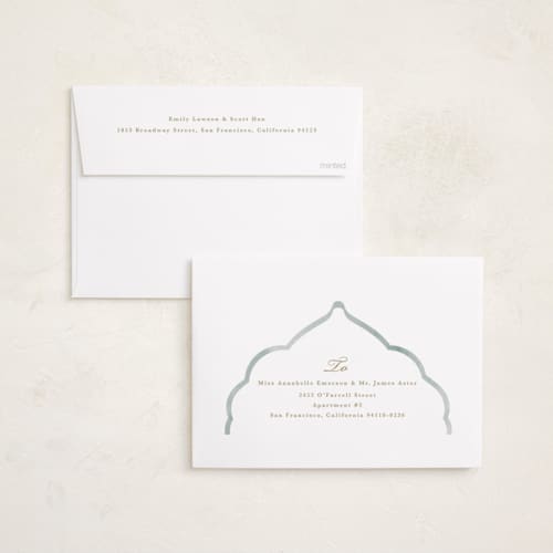 This is a grass eid cards with standard by Creo Study called mosque window printing on recycled smooth signature in standard