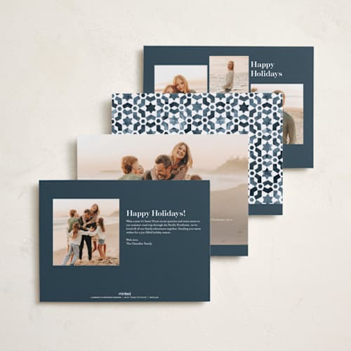 This is a ocean eid cards with standard by Jackie Crawford called painted tiles printing on recycled smooth signature in standard