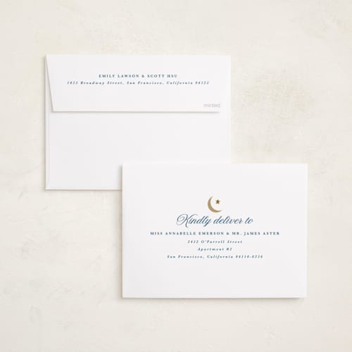 This is a evening eid cards with standard by Angela Garrick called eid trio printing on recycled smooth signature in standard