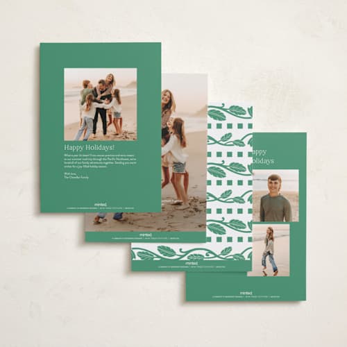This is a emerald eid cards with standard by Inkblot Design called ornamental printing on recycled smooth signature in standard