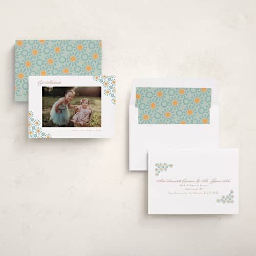 This is a neel eid cards with standard by Creo Study called patterned printing on recycled smooth signature in standard