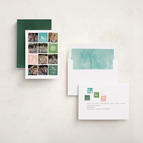 This is a gotta eid cards with standard by Creo Study called chand bahar printing on recycled smooth signature in standard
