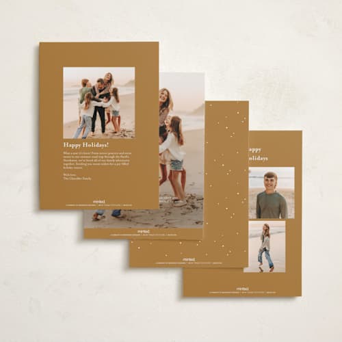 This is a golden eid cards with standard by Hudson meet Rose called eid mubarak printing on recycled smooth signature in standard