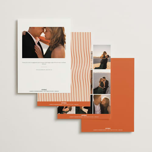 This is a verona engagement party invitations with standard by Cotton and Bow called a 'tini bridal shower printing on signature in standard