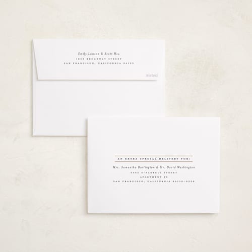 This is a onyx holiday party invitations with foil pressed by Heather Schertzer called diamond printing on signature in standard