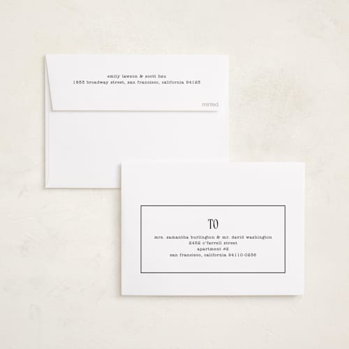 This is a holly holiday party invitations with foil pressed by Baumbirdy called plaid party printing on signature in standard