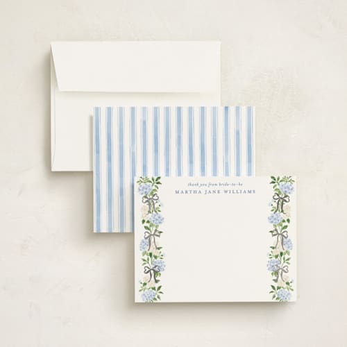 This is a endless summer foil stamped stationery with foil pressed by Sarah Knight called martha printing on signature in 4.25x5.5
