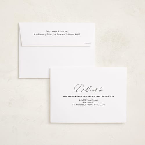 This is a noir graduation invitations with foil pressed by Ilze Lucero called grad party sleek printing on recycled smooth signature in standard