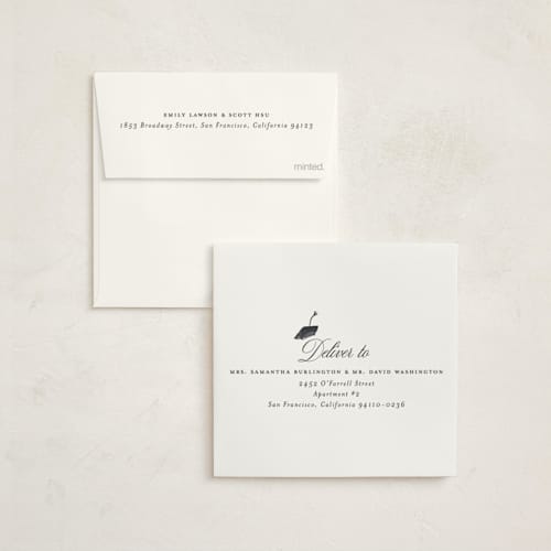 This is a neutral graduation invitations with foil pressed by Claudia Orengo called hats off printing on signature in standard