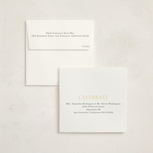 This is a charcoal graduation invitations with foil pressed by lori jacobs wemple called graduation party printing on signature in standard