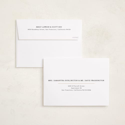 This is a freshwhite graduation announcements with foil pressed by Kaydi Bishop called balance printing on signature in standard