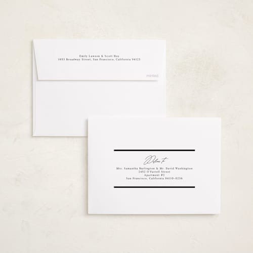 This is a midnight graduation announcements with foil pressed by Nicole Walsh called classic edge printing on recycled smooth signature in standard