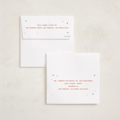 This is a natural graduation announcements with foil pressed by Jenna Holcomb called starring printing on recycled smooth signature in standard