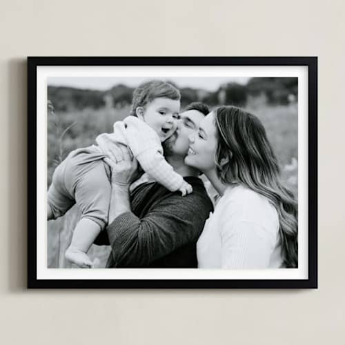 This is a black frame photo art by Minted called 14x11 float mount black framed photo printing on deluxe art in float mounted 11x14