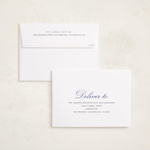 This is a indigo graduation announcements with standard by Sara Hicks Malone called longwood printing on recycled smooth signature in grand