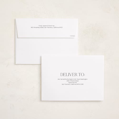 This is a pearl graduation announcements with standard by David Michuki called trim edges printing on recycled smooth signature in grand