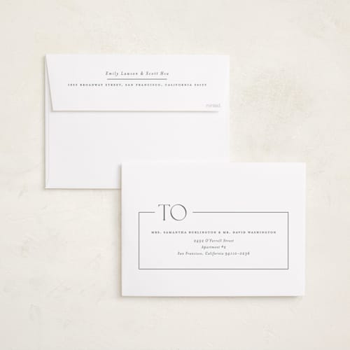 This is a snow graduation announcements with standard by Lauren Chism called broken border printing on recycled smooth signature in grand