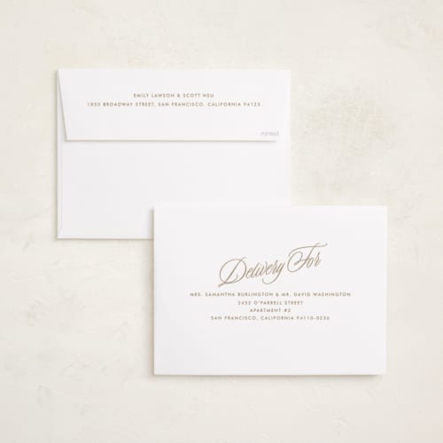 This is a parchment graduation announcements with standard by Susan Zinader called bexley printing on recycled smooth signature in grand