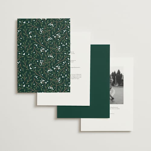 This is a evergreen wedding invitations with foil pressed by Alethea and Ruth called illuminated storybook printing on signature in grand